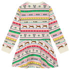 فستان بنات مخطط متعدد الألوان, 1, hi-res